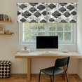 thumbnail image 5 of Black Geometric Moroccan Tier Curtains 24 Inch Length, Abstract Grey Ombre Modern Cafe Short Curtains for Bathroom Over Sink, Small Kitchen Curtain Light Filtering Tiered Drapes 2 Panels 27.5"Wx24"L, 5 of 8
