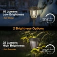thumbnail image 3 of Luces solares para jardín XMCOSY+ de 6 unidades, blanco cálido, IP65, 3 of 9