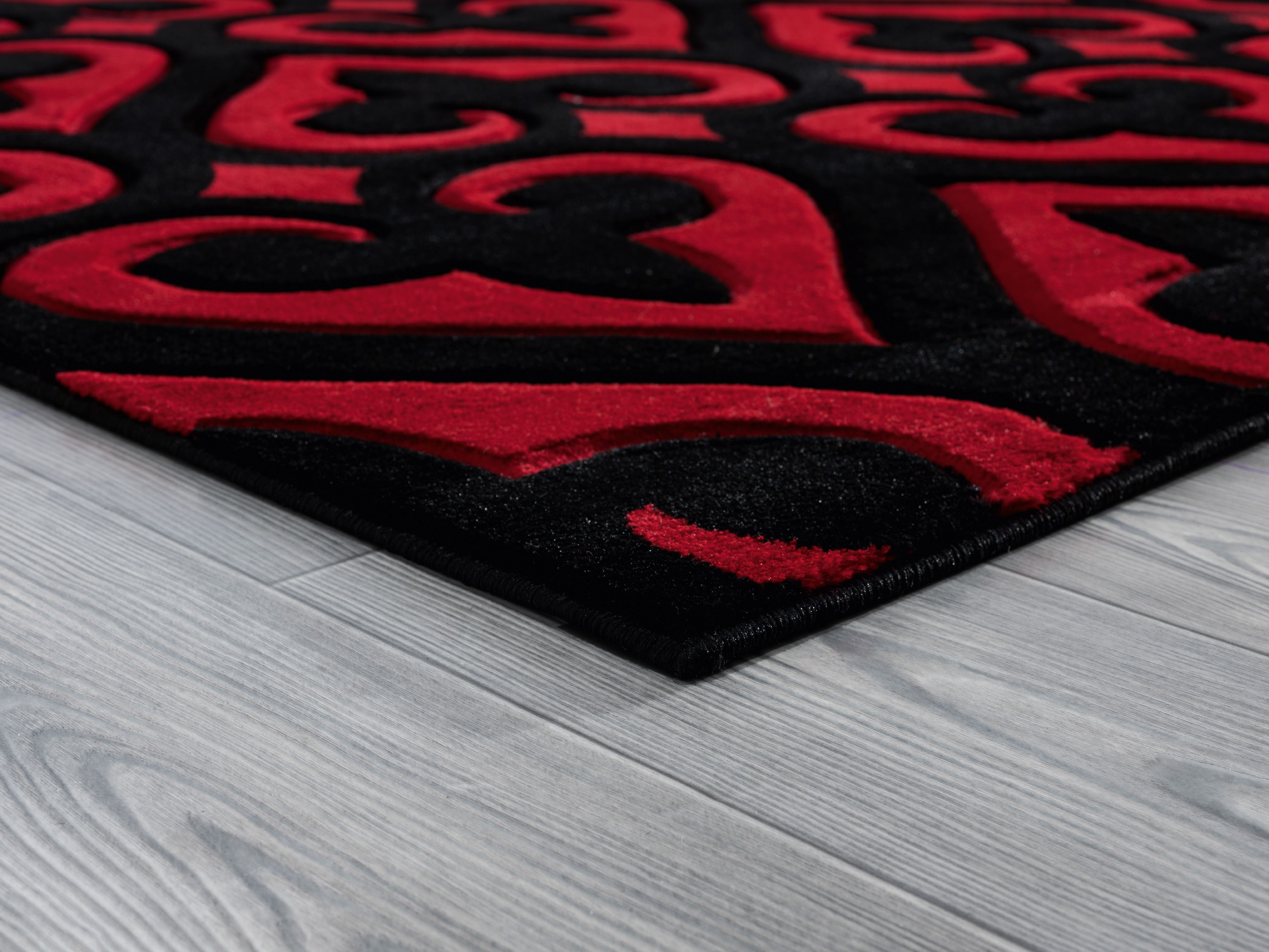United Weavers Drachma Benachi Modern Geometric Runner Rug, Red, 2'7" x 7'4"