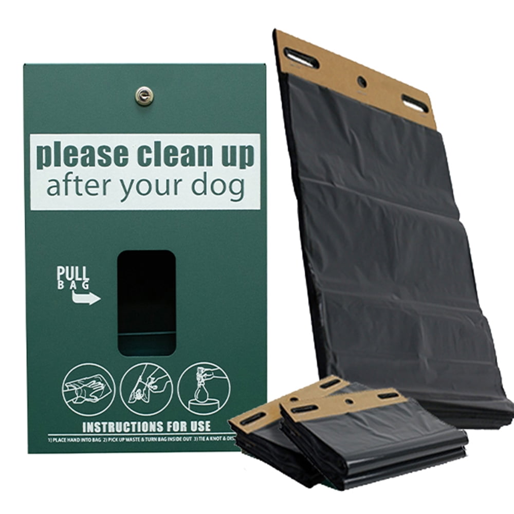 Standard Dog Waste Station / MittN Bag™ System (Matte Green)
