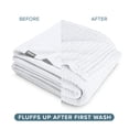 thumbnail image 6 of Bare Home Waffle Blanket - 100% Cotton - Lightweight & Breathable - Full/Queen, White, 6 of 7