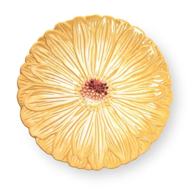 Godinger 14504 Assiette d'Apéritif de Fleurs de Marguerite&44; Jaune