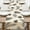 Pine Cone, variant on Winter Gold Snowflake Dining Table Runner, Golden Glitter Snow Burlap Kitchen Decoration, Christmas Seasonal Indoor Outdoor Home Decor Party Supply 13.8 x 71 Inches