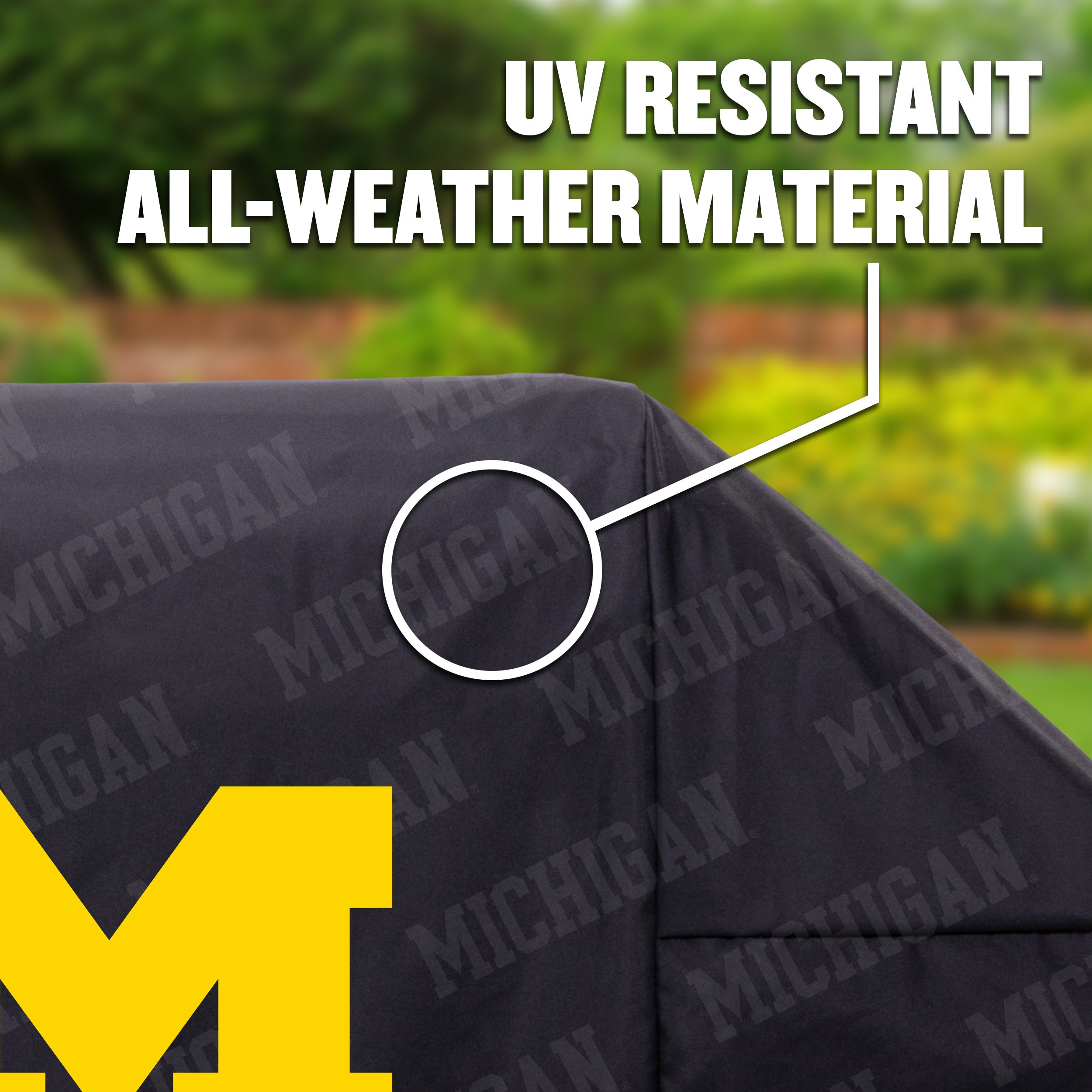 Michigan Wolverines Heavy Duty Grill Cover