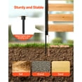 thumbnail image 4 of VEVOR Wooden Privacy Fence, 48 x 49 x 28 inch Air Conditioner Fence, 2 Panel Solid Outdoor Wood Privacy Screen with Metal Stakes, Steel Frame, Trash Can Hider Fences Suitable for Garden, Pool, 4 of 9