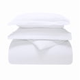 thumbnail image 2 of Superior Solid Cotton Flannel Duvet Cover Set, King/ Cal King, White, 2 of 9