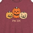 thumbnail image 3 of Instant Message - I'm Lit - Women's Racerback Tank Top, 3 of 6