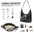 thumbnail image 5 of ICOLRAE Hobo Bag for Women Work Large Vegan Leather Slouchy Hobo Bags With Zipper Ladies Travel Weekender Bag, 5 of 8