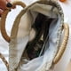thumbnail image 3 of 2X Paja Bolso Tejido Hecho una Mano de Ratán Tejido Retro Vintage Cuerda de Paja de Punto Mujeres Crossbody Bolso con Anillo Fresco Verano Bolsa de Playa Beige, 3 of 6