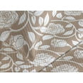 thumbnail image 3 of Ambesonne Springtime Quilted Coverlet 3 Pcs, Minimalist Boho Garden, Queen Size, Warm Taupe Off White, 3 of 4