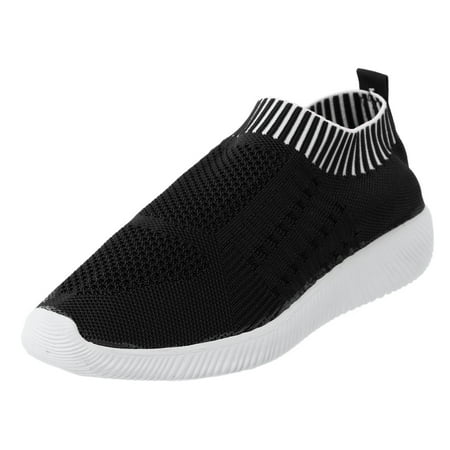 

gvdentm Sneakers For Women Fashion Summer Women Sneakers Large Size Slip On Mesh Womens Memory Foam Sneakers Size 12