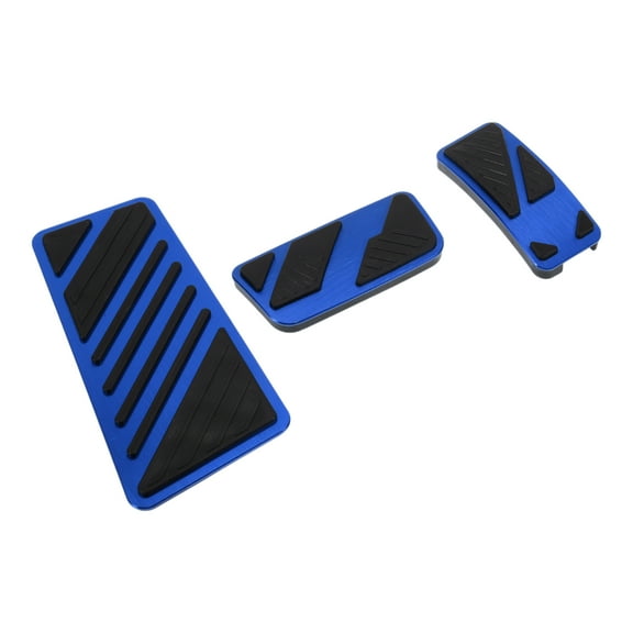 Unique Bargains 3 Pcs Automatic Foot Pedal Pads Foot Accelerator Pedal Covers for Ford for Ranger 2024 Aluminum Alloy Blue