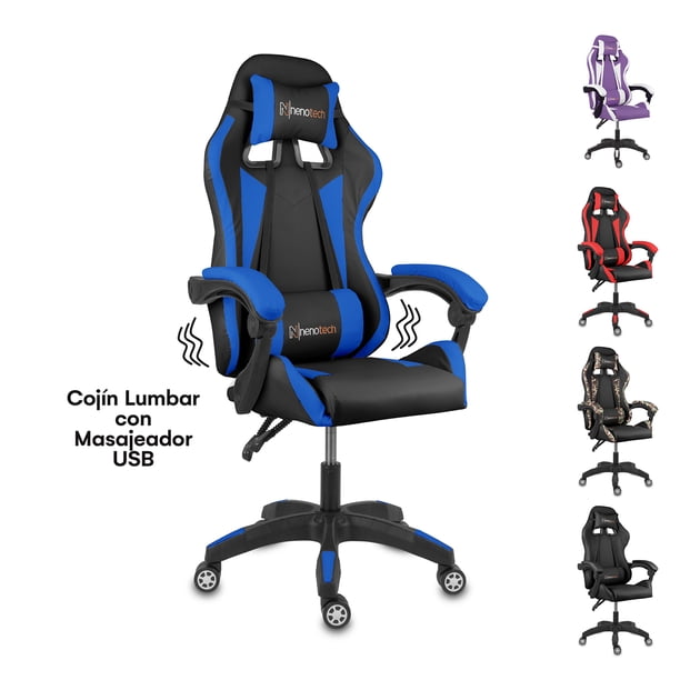 Silla Gamer Ergonomica Nenotech Max Reclinable Blue