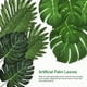 thumbnail image 5 of 30 hojas artificiales de palma, hojas de plantas tropicales, hojas artificiales de monstera para decoraciones de fiestas hawaianas Luau, 5 of 7