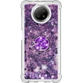 thumbnail image 2 of for Xiaomi Redmi Note 9 5G Case, Creativity Clear Quicksand Glitter Flowing Liquid Floating Soft TPU Case w/Stand Bling Diamond Sparkle Phone Cover for Xiaomi Redmi Note 9 5G  Purple, 2 of 13