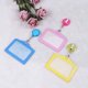 thumbnail image 3 of 8pcs Transverse Style PU Leather ID Badge Holder Pass Pouch Case with Retractable Pull Clip for School Office Company, 3 of 5