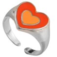 thumbnail image 4 of Bangcool Anneau Ouvert Coeur Réglable Mode Simple Anneau Bohème Anneau Bague pour les Femmes, 4 of 6