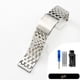 thumbnail image 3 of Correa de reloj de acero inoxidable macizo para Diesel Dz7256 Dz7291 Dz7257 Pulsera de reloj maciza para hombre Correa de reloj 22 24 26 28 30 mm, 3 of 5