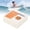 Warm Water Clear, variant on UPSURF Professional Surfing Surfboard Anti-Slip Wax, Square Transparent Milk White Board Warm Water Wax Accessory, 2.25 oz