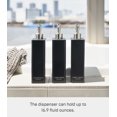 thumbnail image 6 of Yamazaki Home  Rectangle Shower Dispenser - Three Styles, ABS Plastic, Shampoo, 24 fluid oz., 700 ml Black, 6 of 7