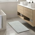 thumbnail image 3 of Better Homes & Gardens Signature Soft Cotton Memory Foam Bath Rug, Soft Silver, 20" x 34", 3 of 13
