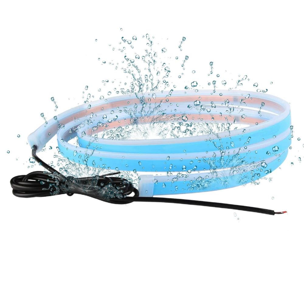 Laideyi LED Car Hood Light Strip Dynamic Scan Start Light Cover Kit