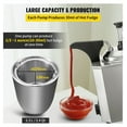 thumbnail image 4 of Cheese Warmer with Pump, 2.4Qt Stainless Steel Hot Fudge Dispenser, 650W Adjustable Temp 30-110°C, for Restaurant Commercial Use - Caramel & Sauce, 4 of 7