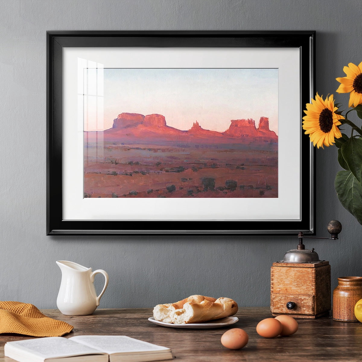 Red Rocks at Dusk II Premium Framed Print - Ready to Hang