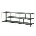 thumbnail image 5 of Evelyn&Zoe Winthrop Rectangular TV Stand with Metal Shelves for TV's up to 75", Blackened Bronze, 5 of 7
