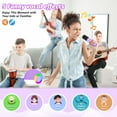 thumbnail image 4 of Mixfeer Karaoke Machine, Mini Portable Bluetooth Speaker with 2 Wireless Mics, RGB Light, for Kids Gifts, Purple, 4 of 8