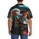 thumbnail image 3 of Fotbe Futuristic Robot Hummingbird Camisa Estampada de Manga Corta para Hombre, Casual de Verano, Estilo Playero, Sin Arrugas-Small, 3 of 5