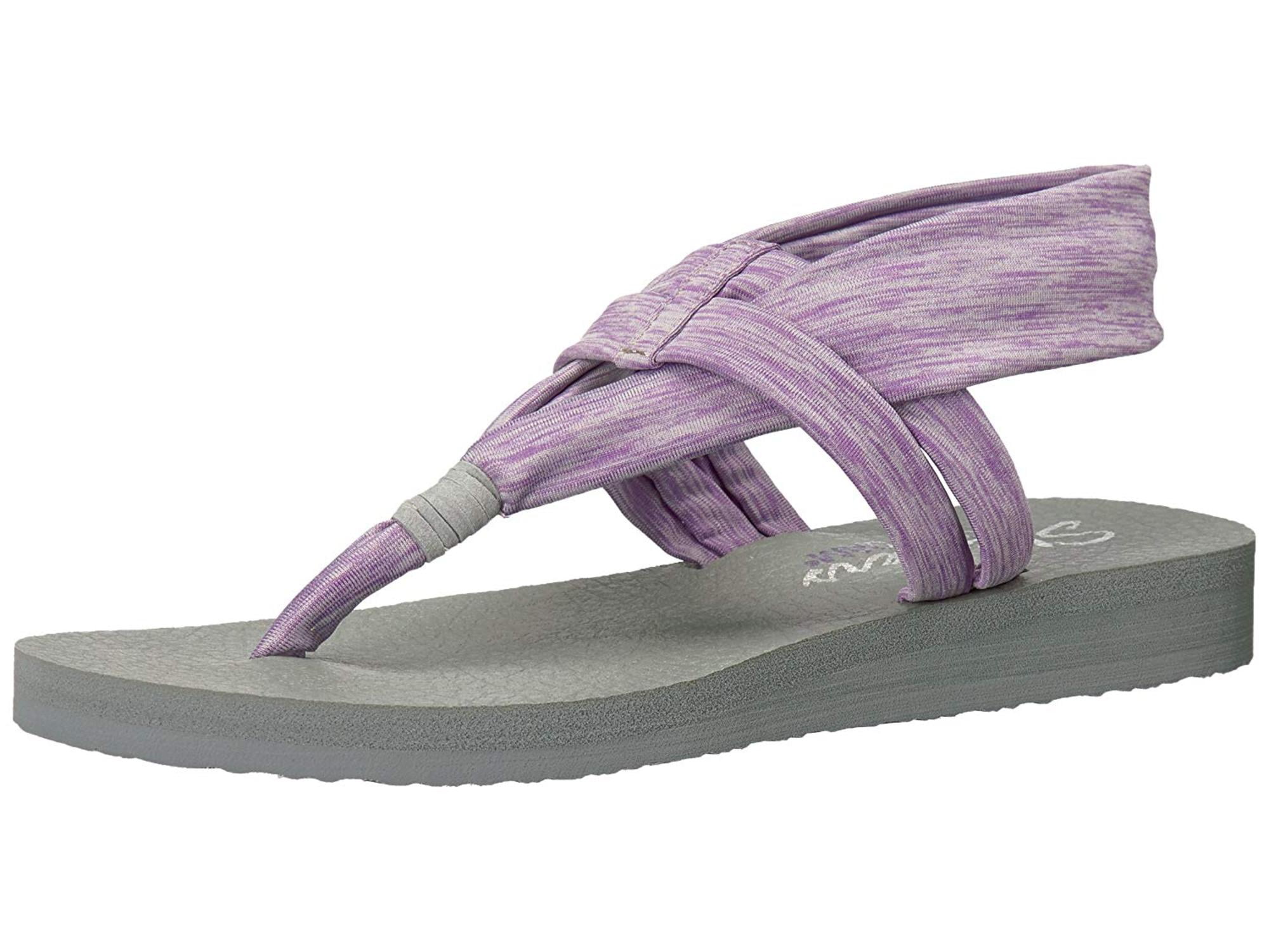 Skechers Womens Meditation-Studio Kicks Open Toe Casual Ankle Strap Sandals