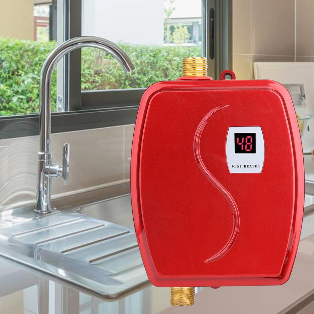 TOPINCN 110V 3000W Mini Electric Tankless Instant Hot Water Heater