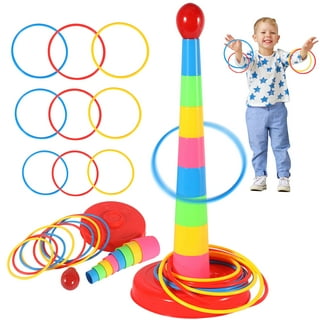 Hookey Ring Toss Game Set for Outdoor or Indoor Play, Safe Alternative ...