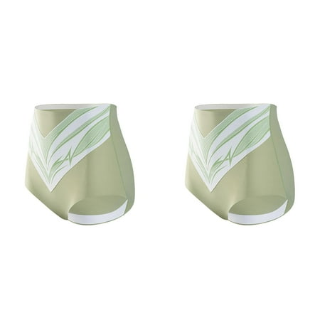 2 Pack Liquid Double Layer Compression Belly Compression Pants Women s High Waist Non Silk Crotch Bactericidal Women s Lightweight Pants Women Panties Thongs Pack Underwear for Women Pack plus