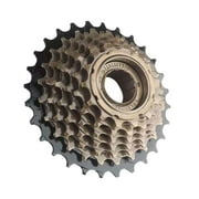 Shapeiony Cycling Freewheel Handy Installation Biking Sprocket Cassette 14-28T Upgraded Fittings Replaced Part Practical Metal Flywheel Brown 7