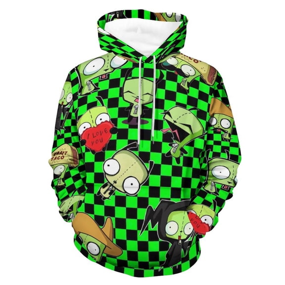 Invader Zim Hoodie Unisex 3d Novelty Hoodies Graphic Hoodies Pullover Sweatshirts For Men Women Teen S