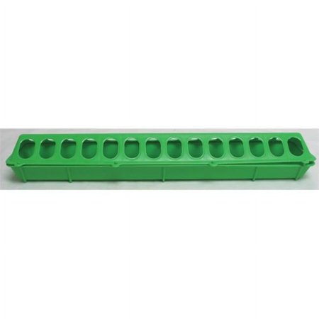UPC: 0084369162913 | Little Giant Farm & Ag 820LIMEGREEN 20  X 4.5  Lime Green Plastic Flip-Top Poultry Ground Feeder