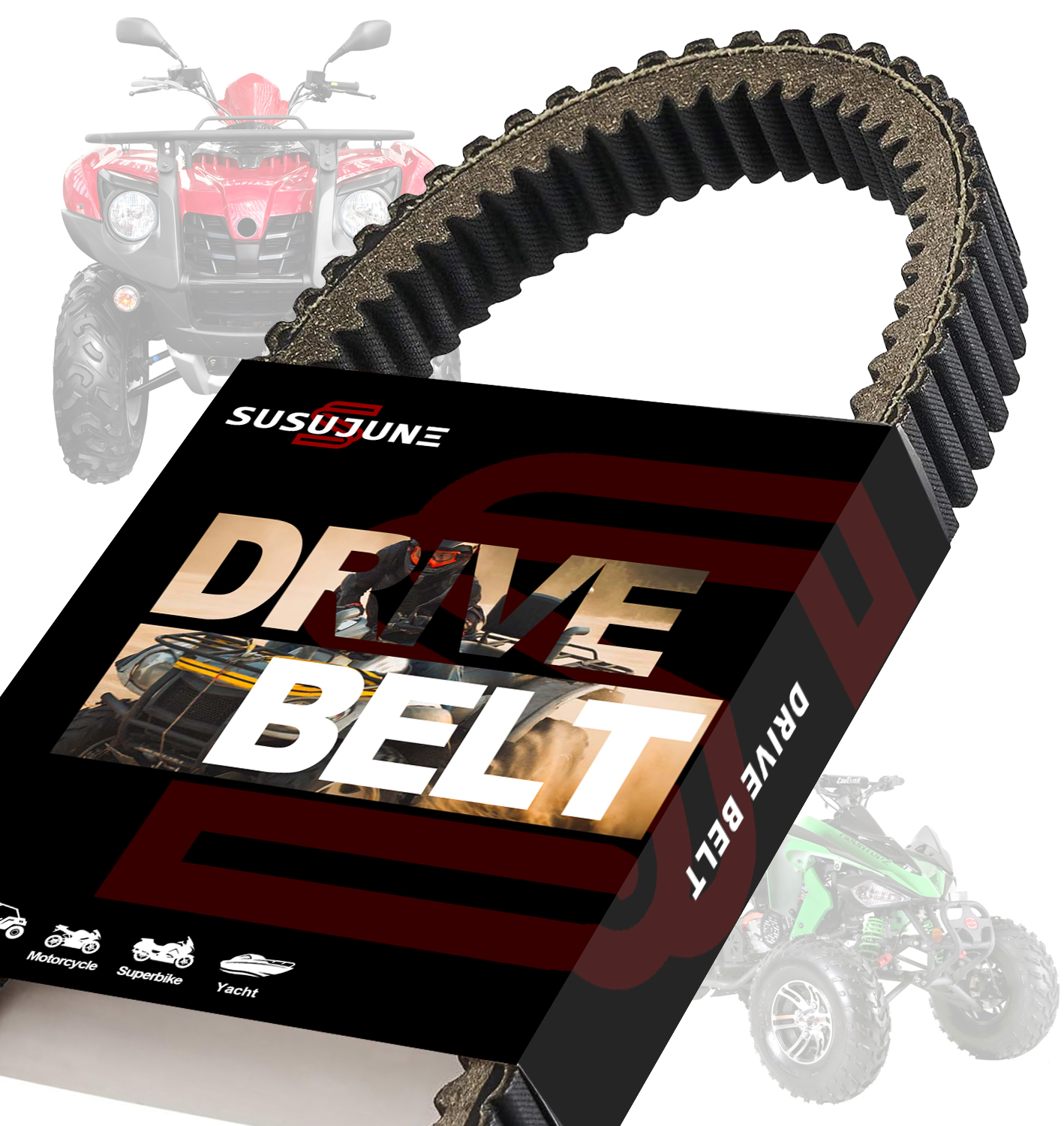 OUMURS Drive Belt For Polaris Ranger XP 900 (2013-2019) & More - Replaces 3211149, 3211148