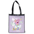 thumbnail image 3 of CafePress - Peppa Pig: Hello Baby Evie - 12"x 13", 100% Recycled, Reusable Grocery Bag, 3 of 3
