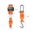 thumbnail image 2 of 300kg Electronic Scale LCD Hook Scale Dynamometer Industrial Hook Scale 300kg/600lbs Weight Scale, 2 of 5