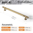 thumbnail image 3 of Goo-Ki Antique Brass Cabinet Handles of 7.6''(192mm) Hole Center, Zinc Alloy Cabinet Pulls for Drawer,Dresser,Cupboard Wardrobe Cabinet,6 Pack, 3 of 7