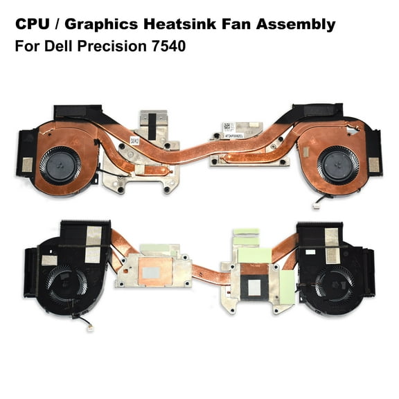 Dell Precision 7540 CPU GPU Heatsink Fan Assembly for Nvidia - TW1KC