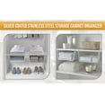 thumbnail image 5 of YBM Home Under Shelf Basket Storage Organizer, Silver 10” x 15” x 6”, 6 Pack - Large, 5 of 6