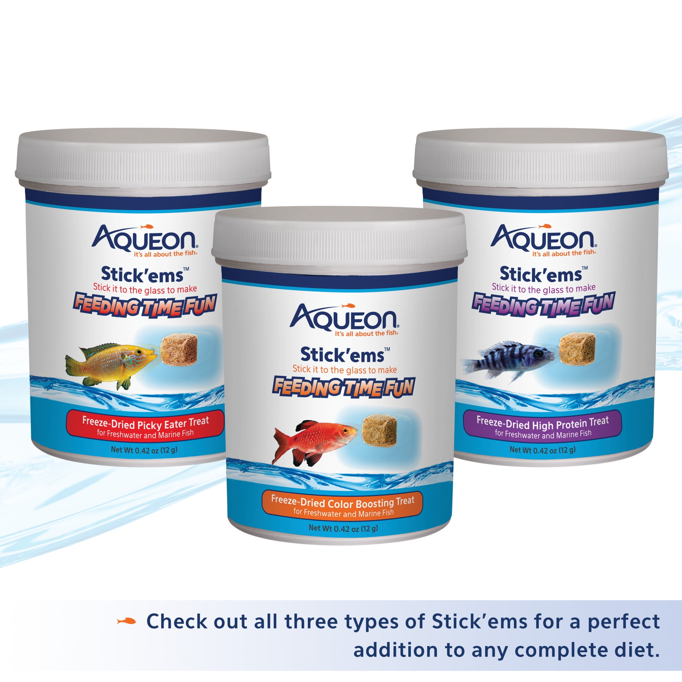 Aqueon® Stick'ems™ Freeze-Dried High Protein Treat