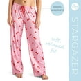 thumbnail image 2 of Hello Mello Stargazer Soft Pajama Lounge Pants Bottoms, Cherry On Top Medium/Large (Women's), 2 of 10