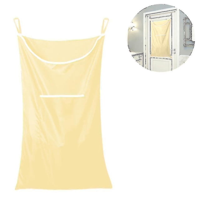 Bolsa Oxford duradera para cesto para la colada, cesta de tela sobre la puerta con ganchos, para baño, almacenamiento, pared, armario, 75x50cm A