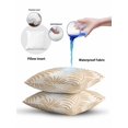 thumbnail image 6 of Outdoor Pillows Waterproof, Beige Palm Leaves Throw Pillows with Inserts Included, Summer Botanical Tropical Plants Indoor Outdoor Decorative Lumbar Pillow for Bed/Couch/Patio 12"x20", 1Pcs, 6 of 8