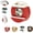 Red, variant on Adjustable Suction Cup Power Strip Holder, Reusable Rotating Under Desk Or Wall Mount Organizer for Power Strips, Cords and Cable Management, Home Office Kitchen(Brown)
