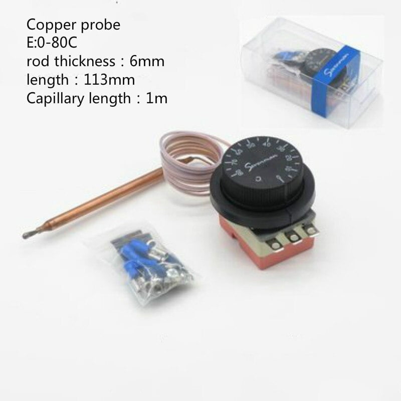 Water heater temperature control switch oven temperature controller Fryer knob temperature control Adjustable thermostat
